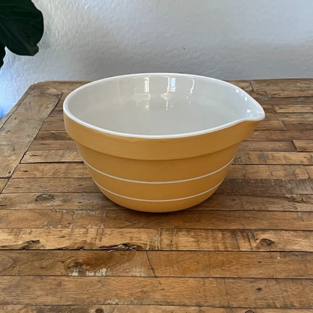 Mason Cash Batter Bowl 10.5" Striped Yellow Earthenware